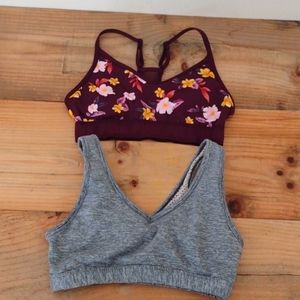 Victoria's Secret PINK Bundle of 2 Wirefree Sports Bras Size XS-S